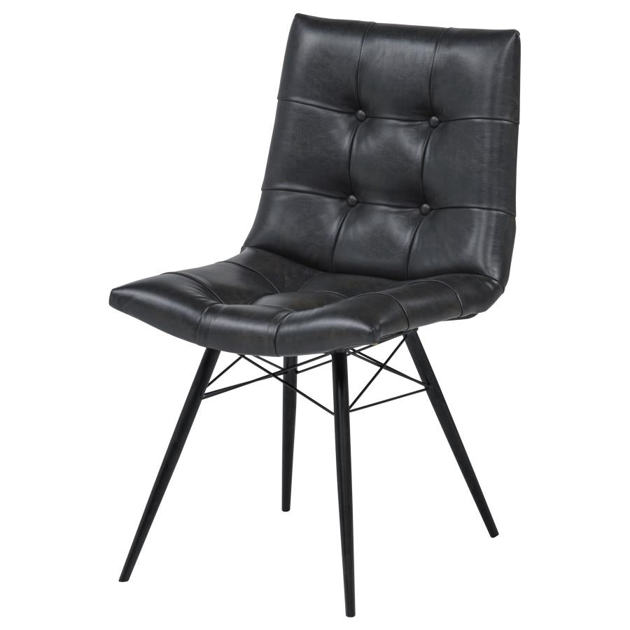 Aiken Upholstered Dining Side Chair Charcoal (Set of 4)