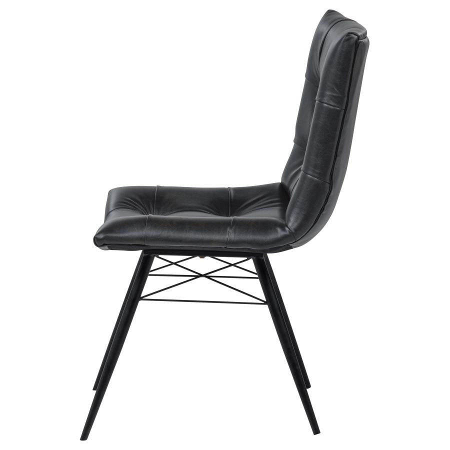 Aiken Upholstered Dining Side Chair Charcoal (Set of 4)