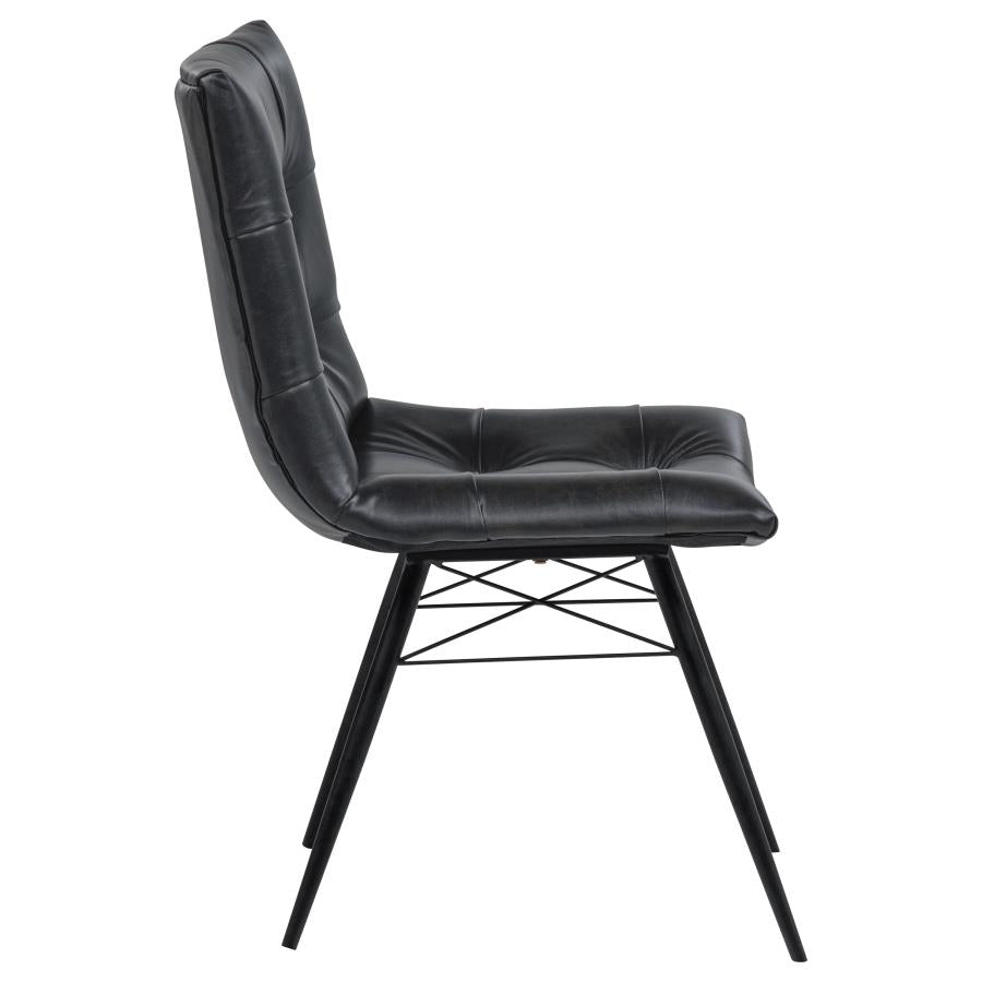 Aiken Upholstered Dining Side Chair Charcoal (Set of 4)