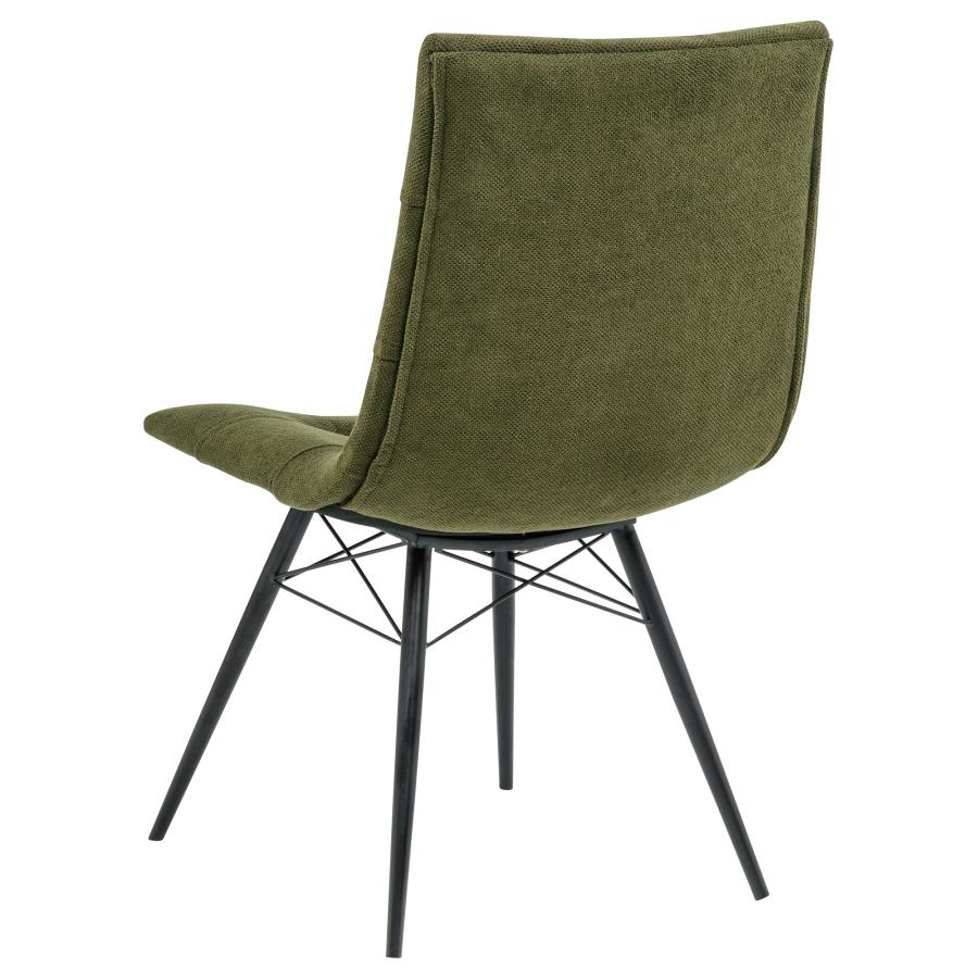 Aiken Fabric Upholstered Dining Side Chair Forest Green (Set of 4)