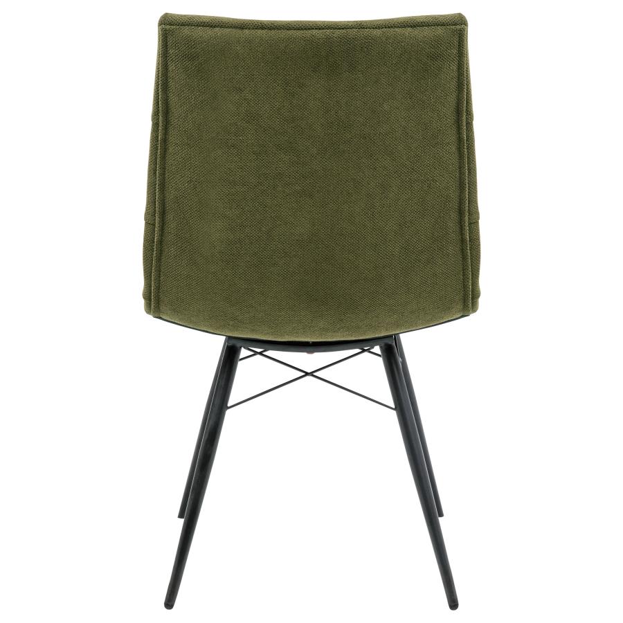 Aiken Fabric Upholstered Dining Side Chair Forest Green (Set of 4)