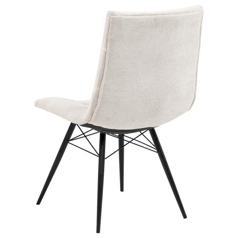 Aiken Fabric Upholstered Dining Side Chair Stone White (Set of 4)