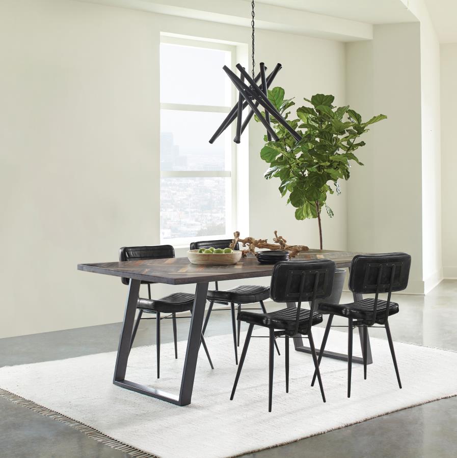 Misty 5-piece Rectangular Dining Set Sheesham and Espresso