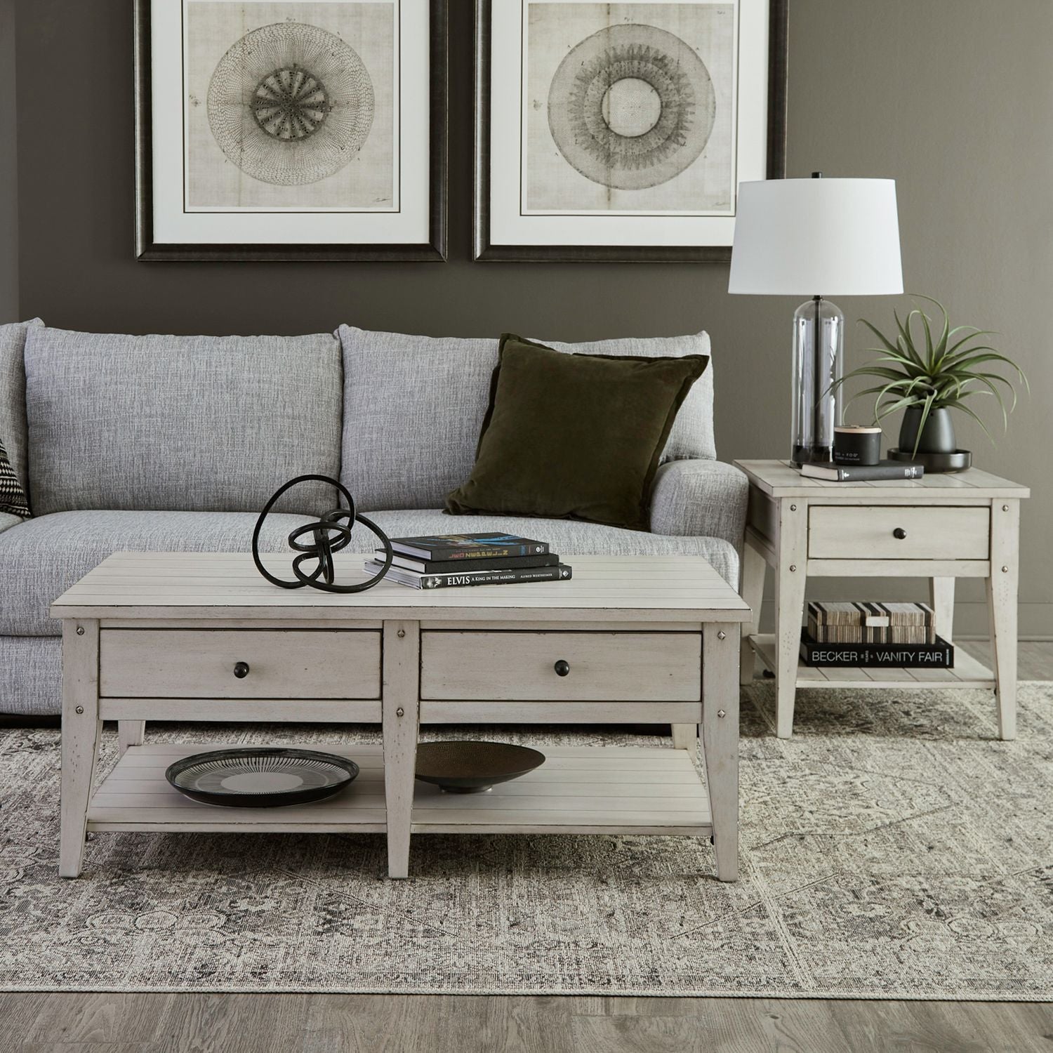 Lake House 3 Piece Set (1-Cocktail 2-End Tables)