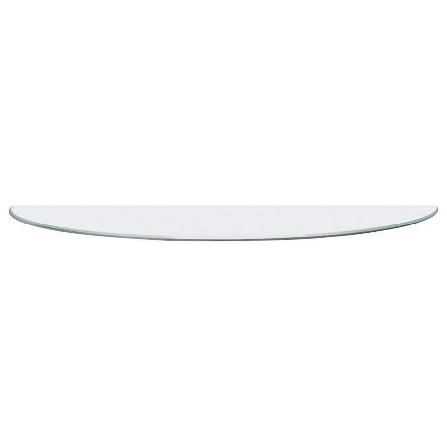 Naser 48-inch Round Glass Top Dining Table Dark Walnut