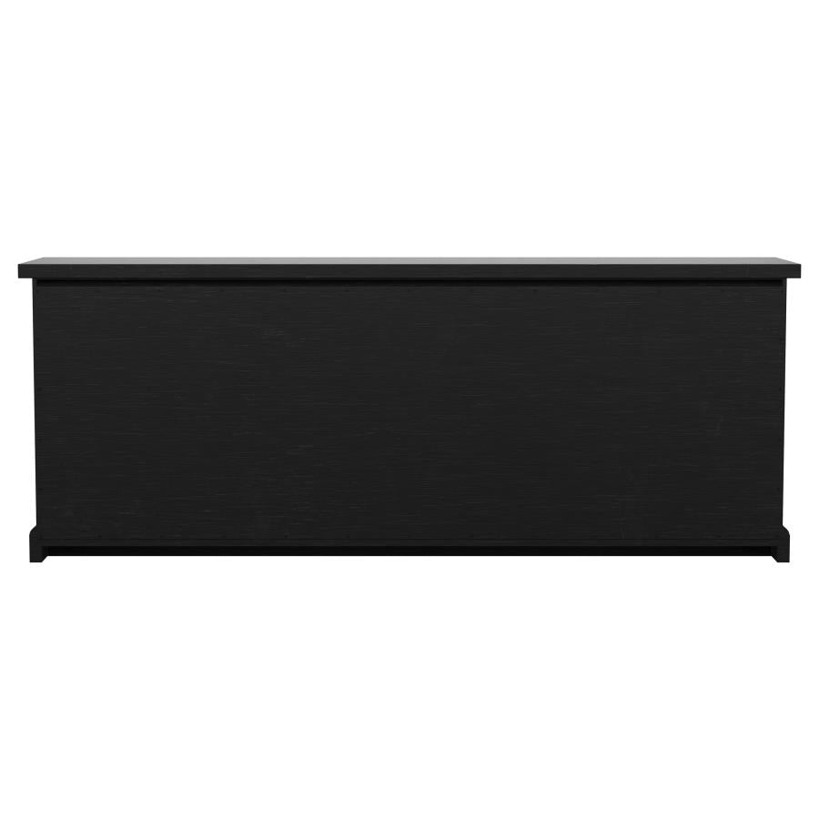 Florence 4-door Dining Sideboard Buffet Distressed Black