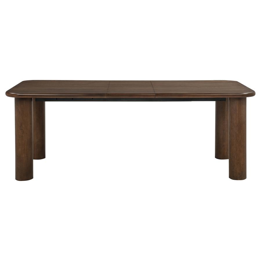 Faulkner 84-inch Extension Wood Dining Table Brown Oak