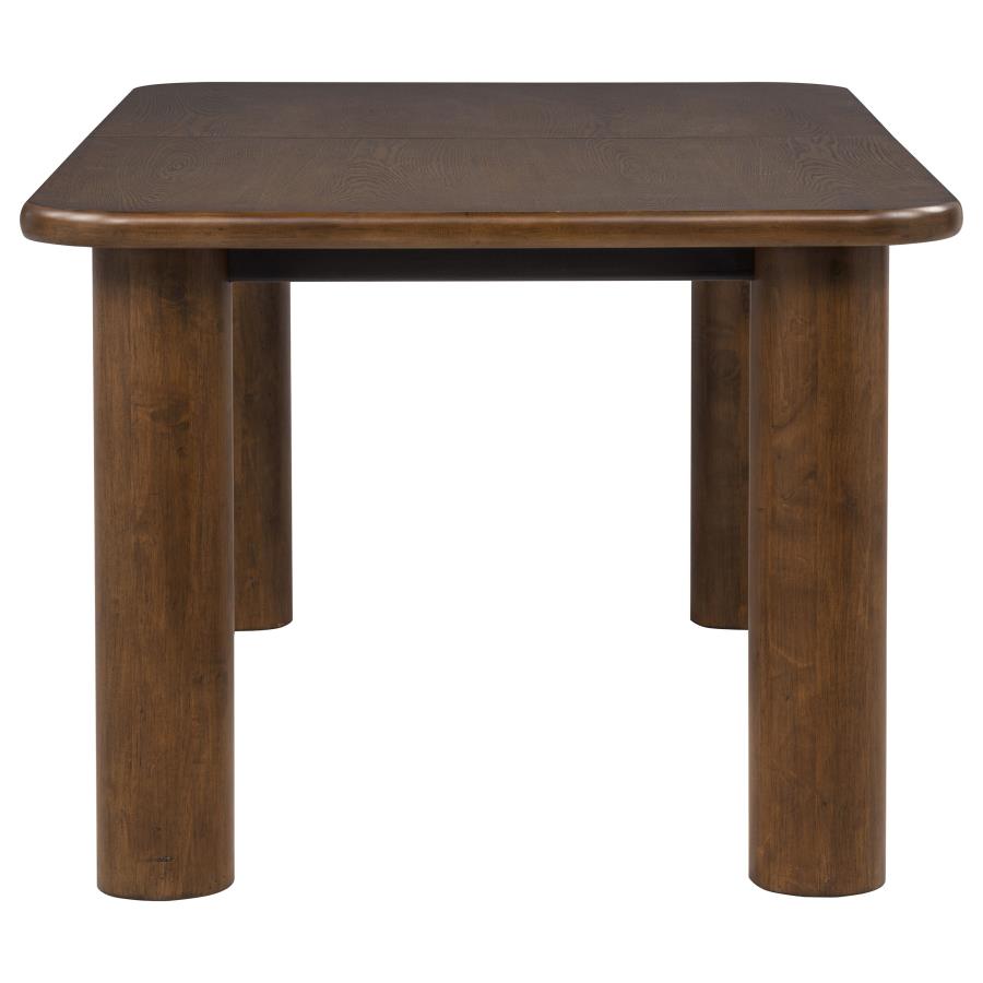 Faulkner 84-inch Extension Wood Dining Table Brown Oak