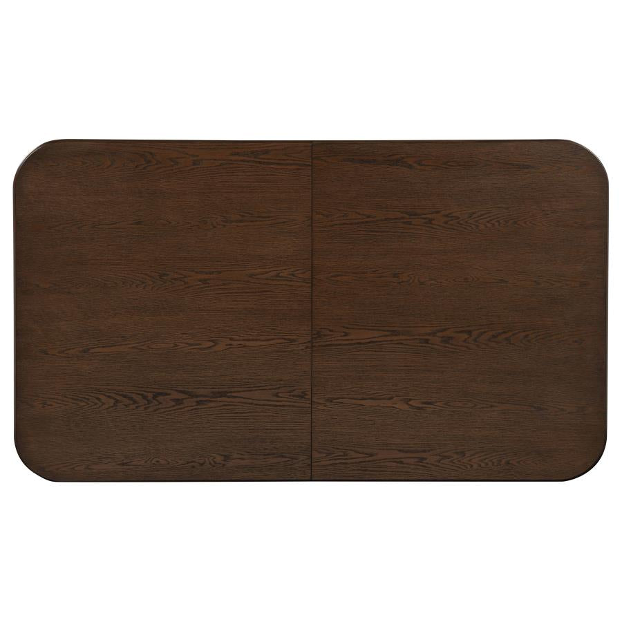 Faulkner 84-inch Extension Wood Dining Table Brown Oak