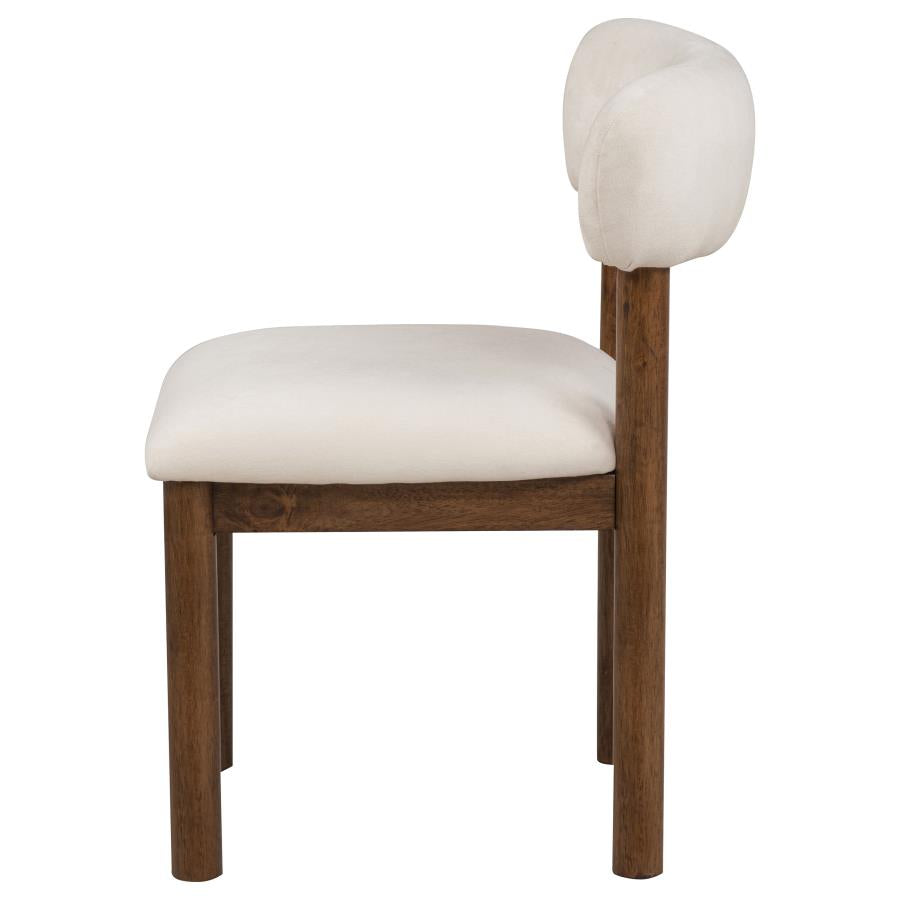 Faulkner Upholstered Dining Side Chair Cream (Set of 2)