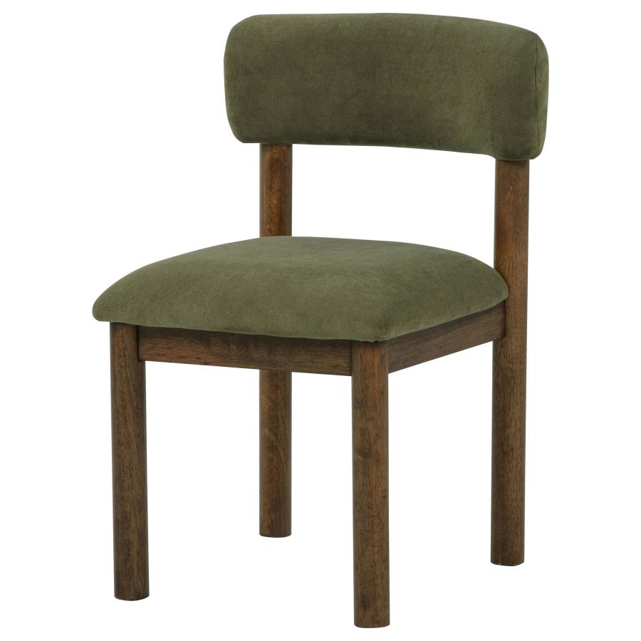 Faulkner Upholstered Dining Side Chair Moss Green (Set of 2)