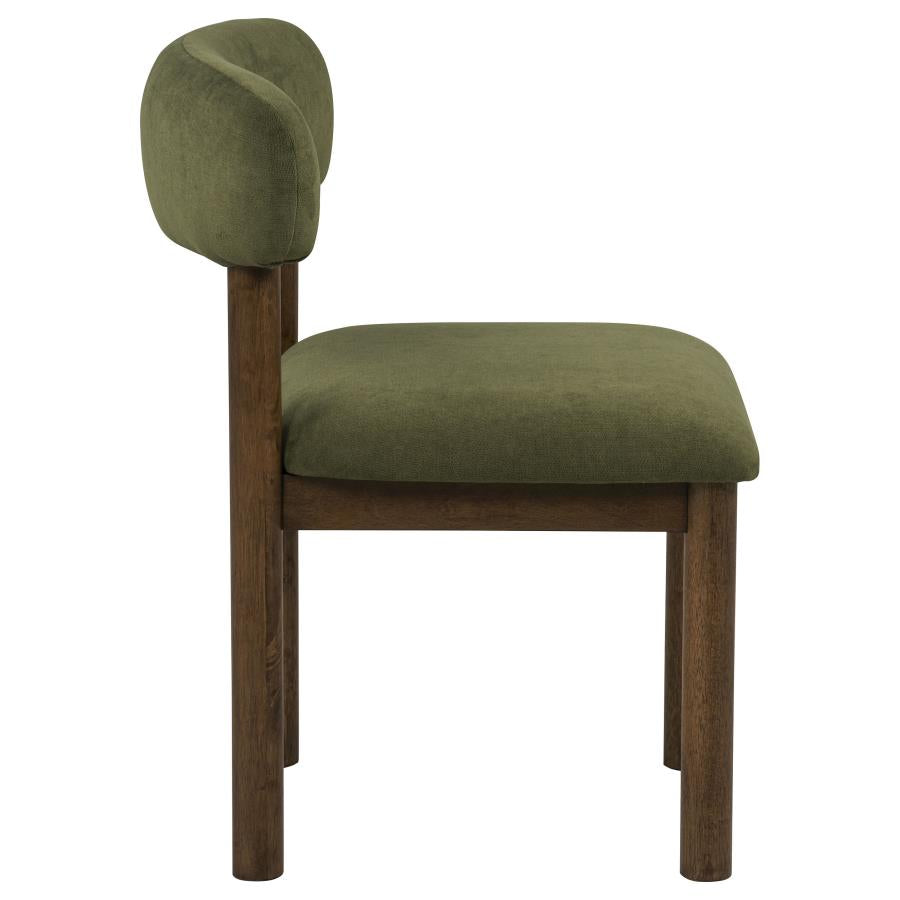 Faulkner Upholstered Dining Side Chair Moss Green (Set of 2)