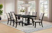 Phelps 7-piece Extension Dining Set Distressed Noir
