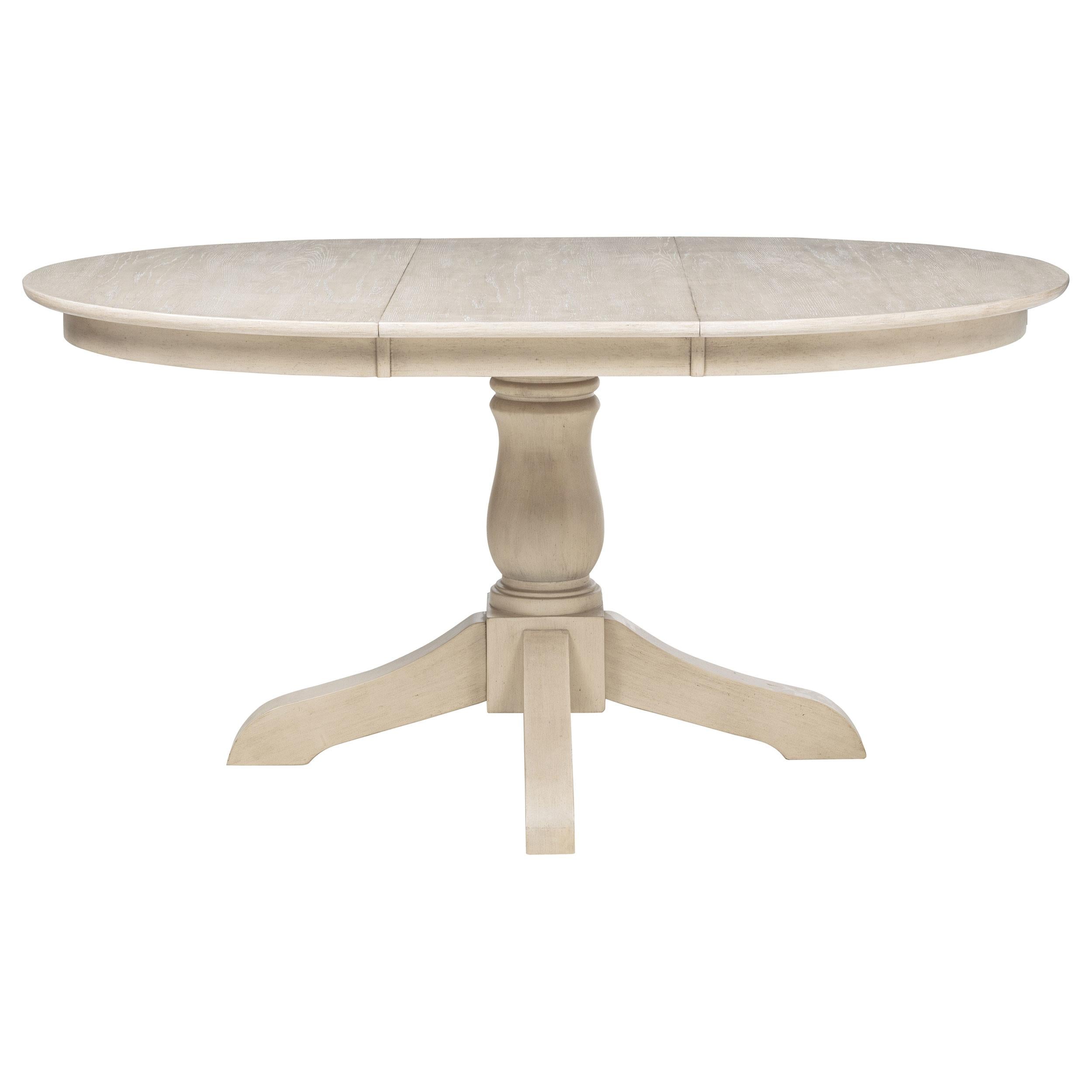 Orrison Oval 62-inch Wood Extension Leaf Dining Table Linen