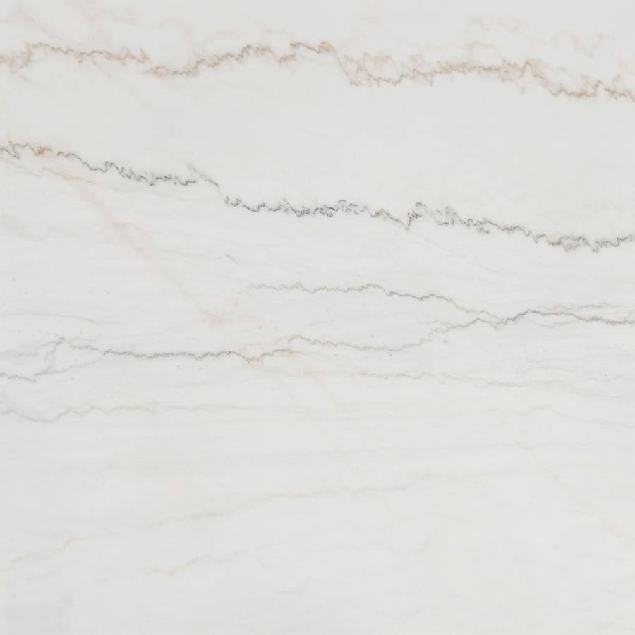 Averill 72-inch Rectangular White Marble Top Dining Table Coffee Bean