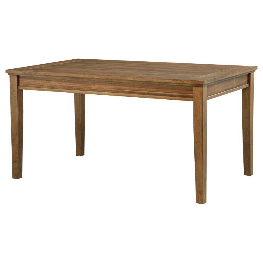 Atwood Rectangular Wood Dining Table Warm Brown