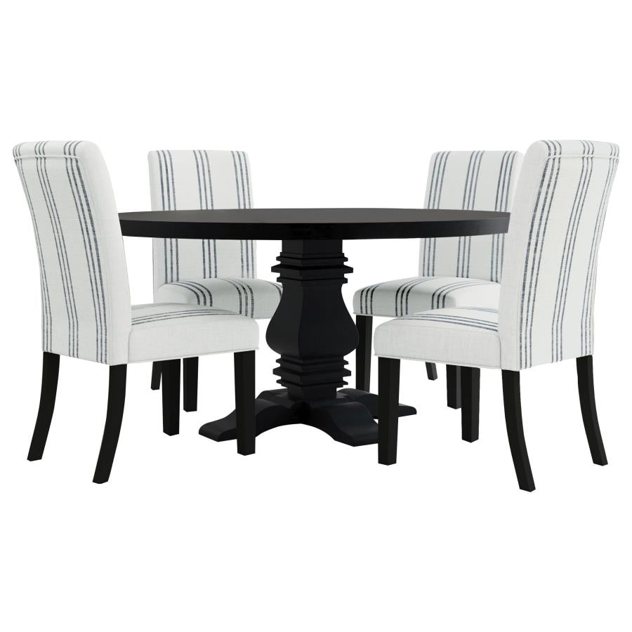 Herran Upholstered Dining Side Chair Beige (Set of 2)