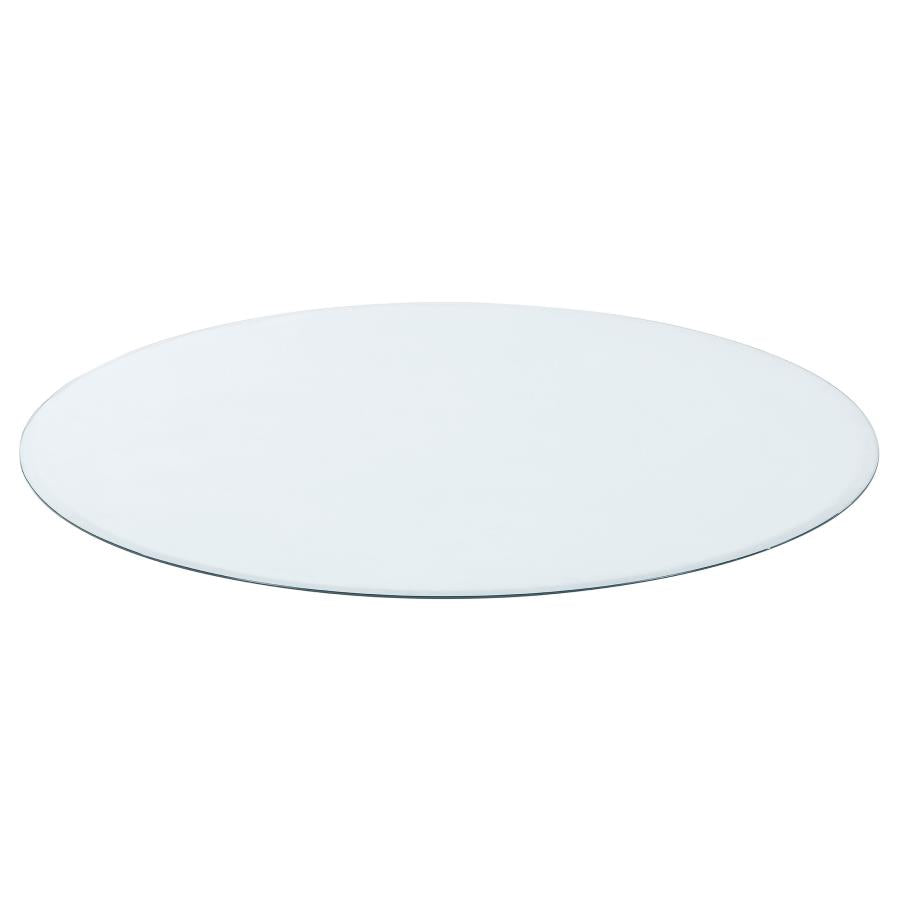 Paxton 5-piece Round Glass Top Counter Height Dining Set Beige