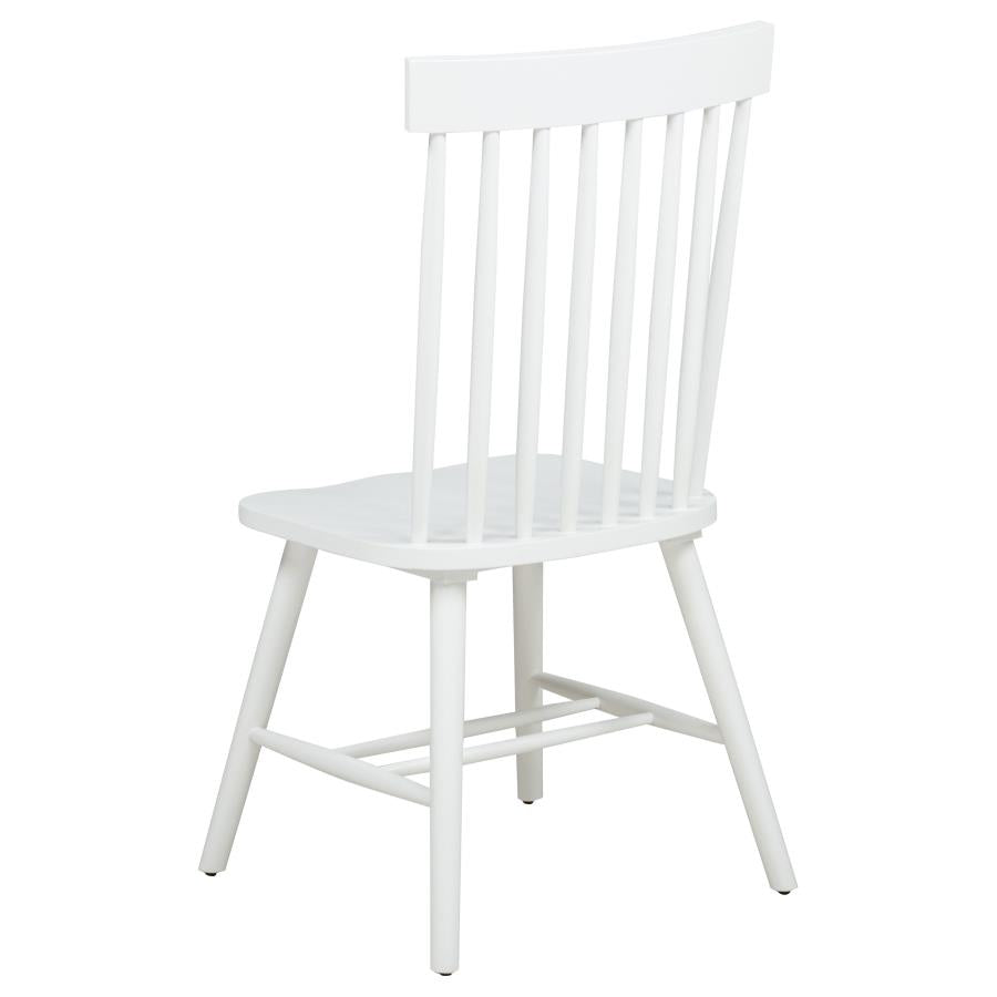 Andrews 7-piece Rectangular Dining Set Light Ash and White