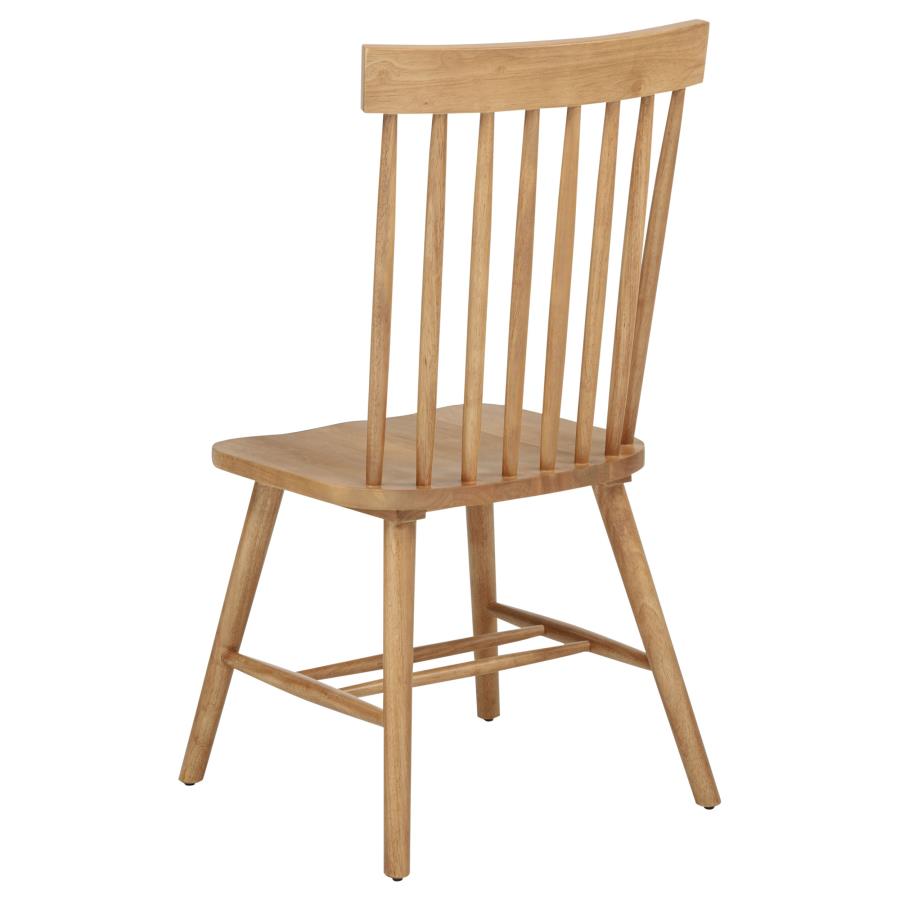 Andrews 7-piece Dining Set with Light Ash Chairs Light Ash and White