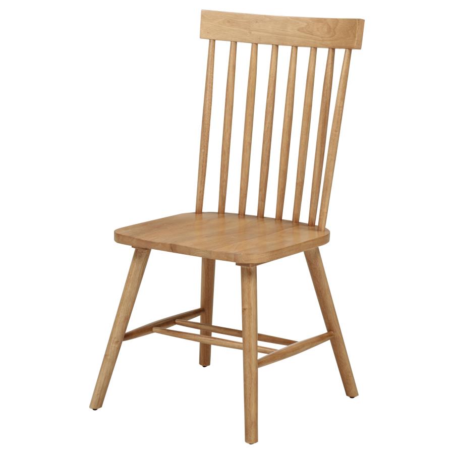 Andrews Windsor Spindle Back Dining Side Chair Light Ash (Set of 2)