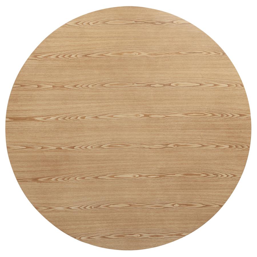 Andrews 5-piece Round Counter Dining Set Light Ash and White