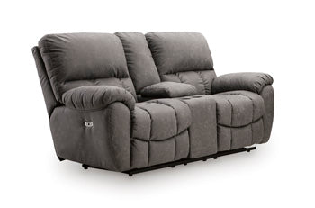 Bakerstein Power Reclining Loveseat with Console