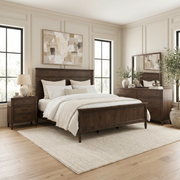 Wesley Hall Queen Panel Bed, Dresser & Mirror, Nightstand