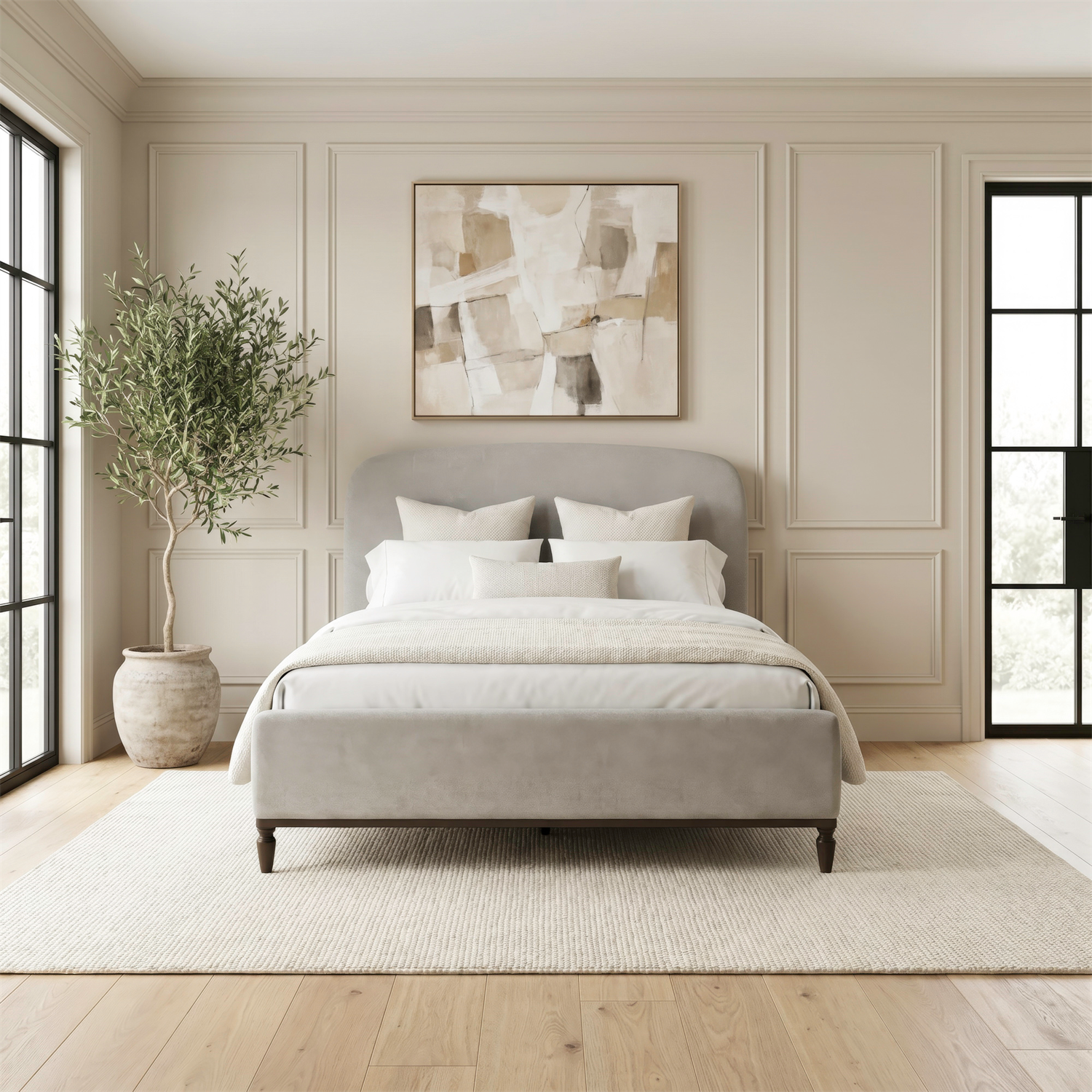 Wesley Hall Queen Upholstery Bed