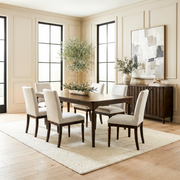 Wesley Hall Opt 7 Piece Rectangular Table Set