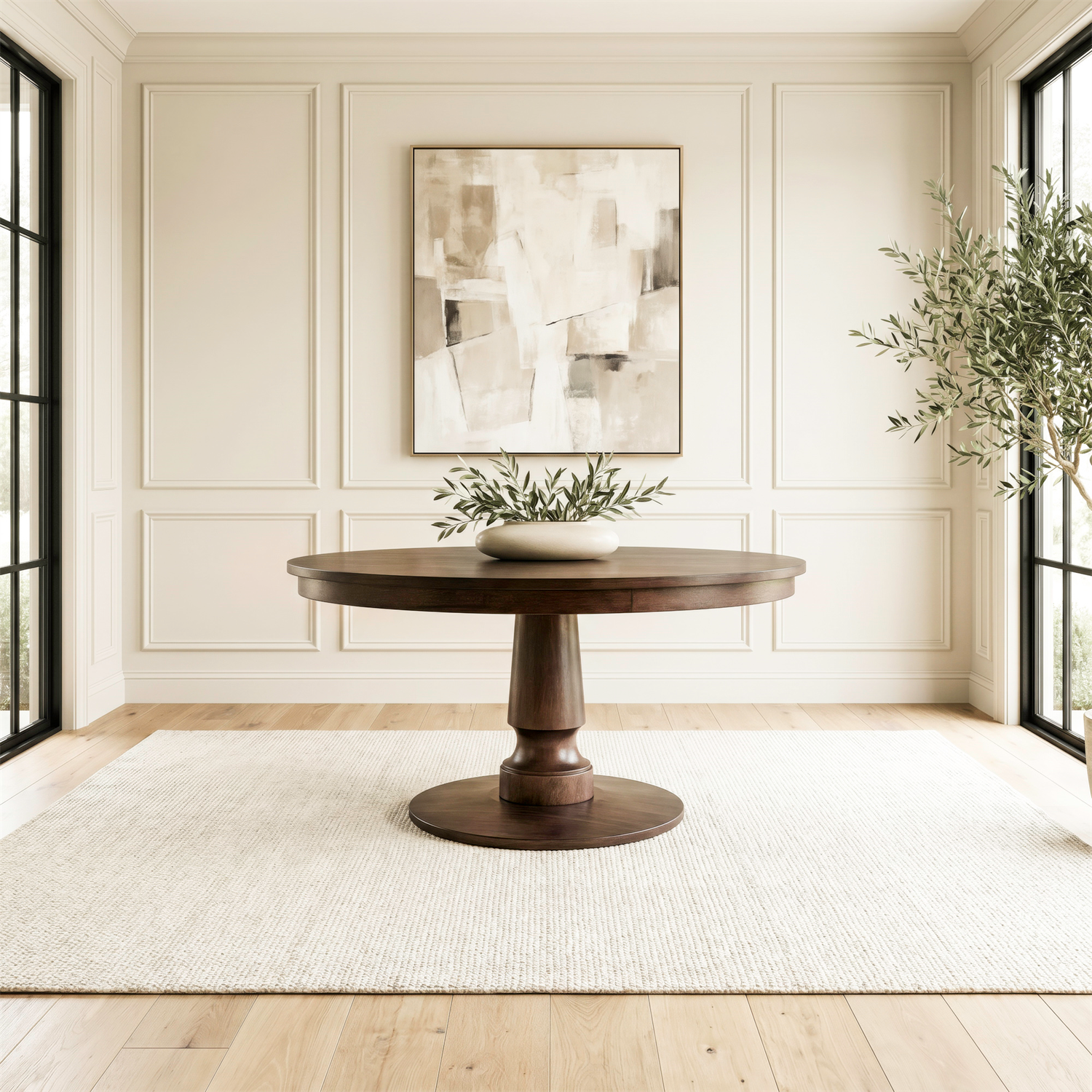 Wesley Hall Pedestal Table Set