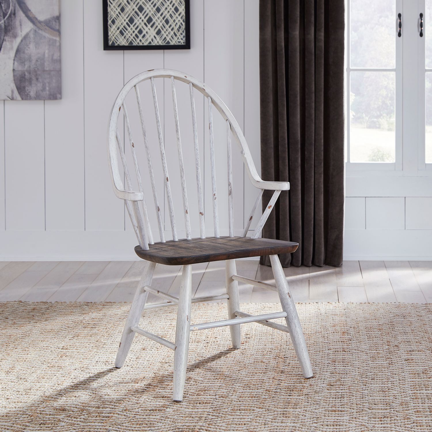 Farmhouse Windsor Back Arm Chair