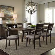 Double Bridge 7 Piece Trestle Table Set