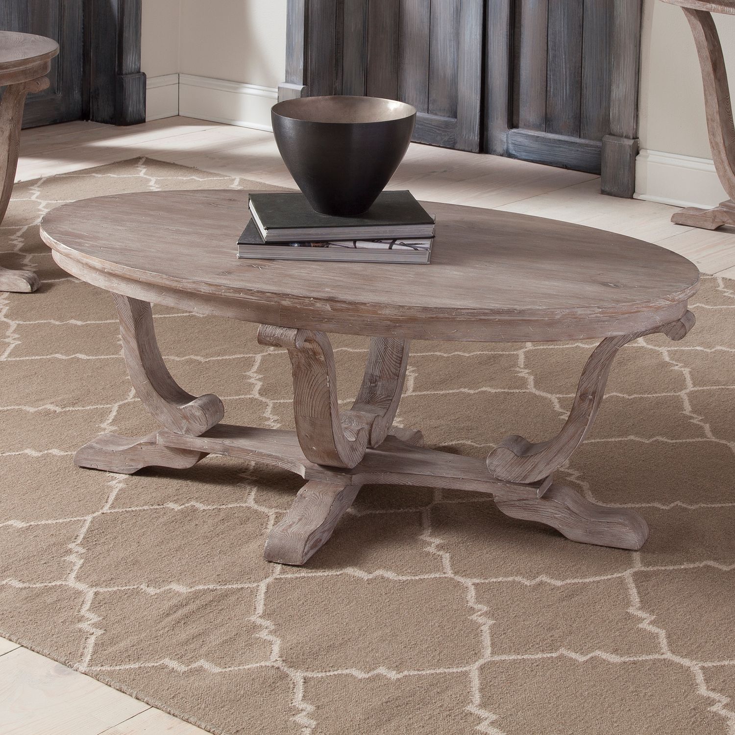 Greystone Mill Oval Cocktail Table