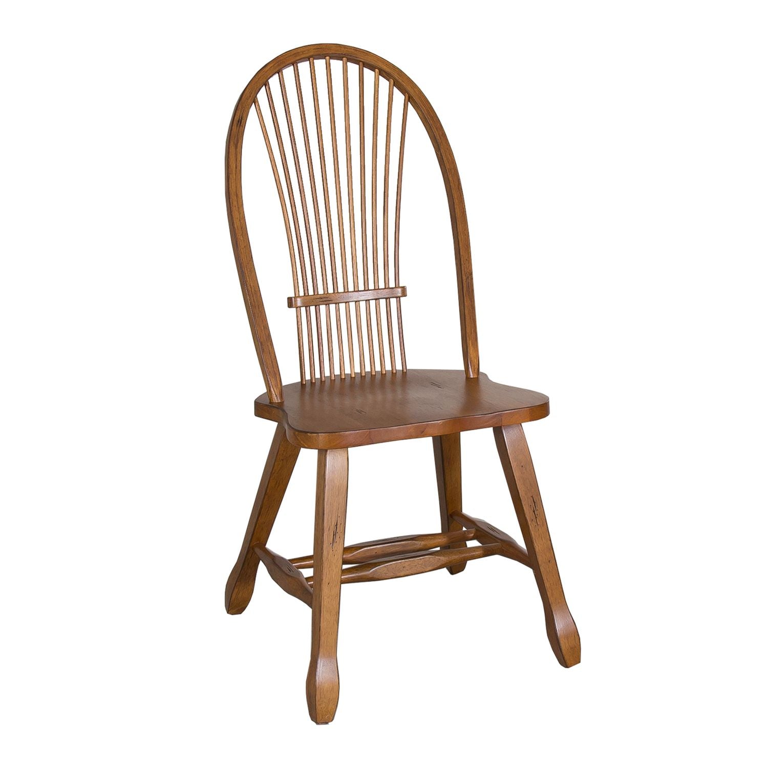 Treasures Sheaf Back Side Chair - Oak