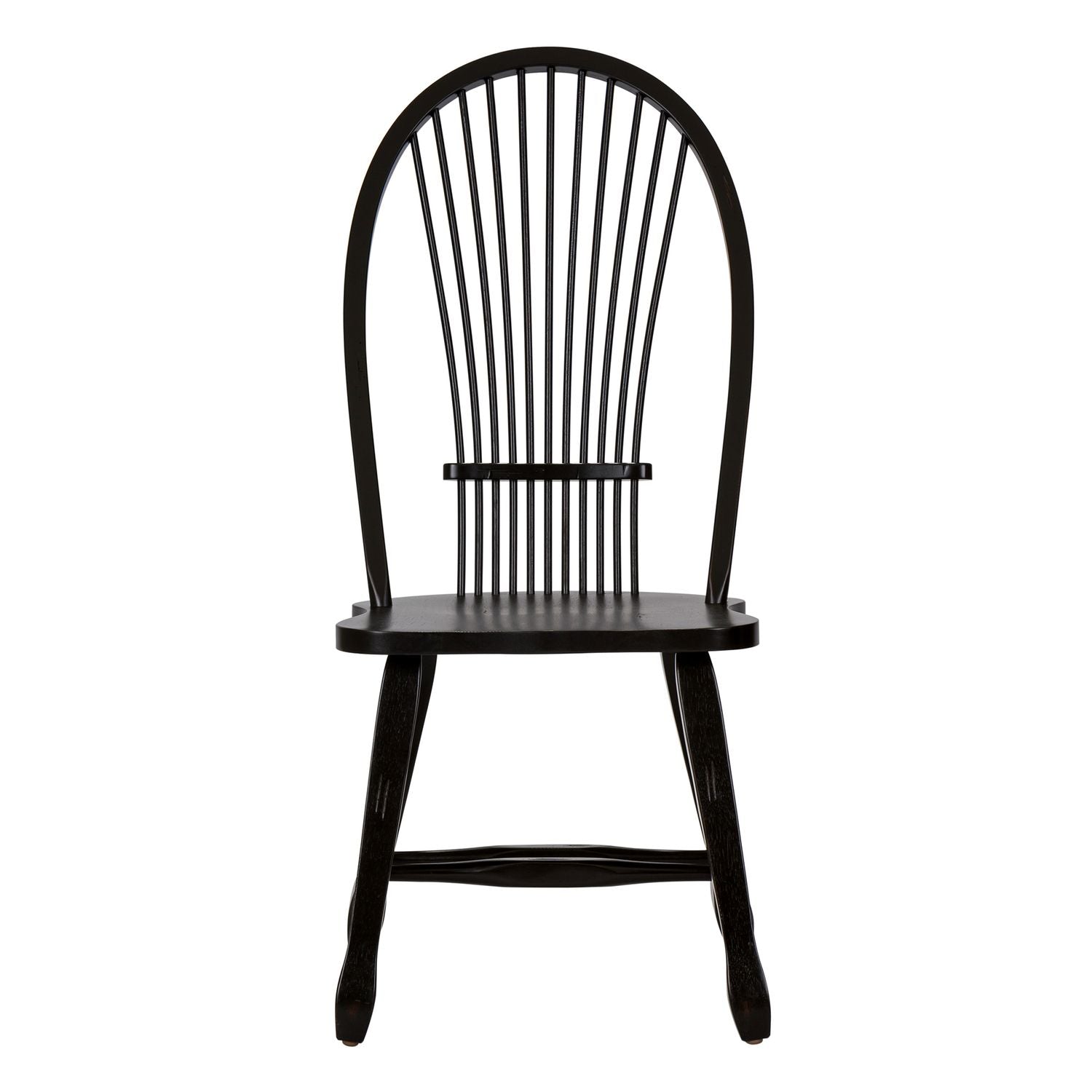 Treasures Sheaf Back Side Chair - Black