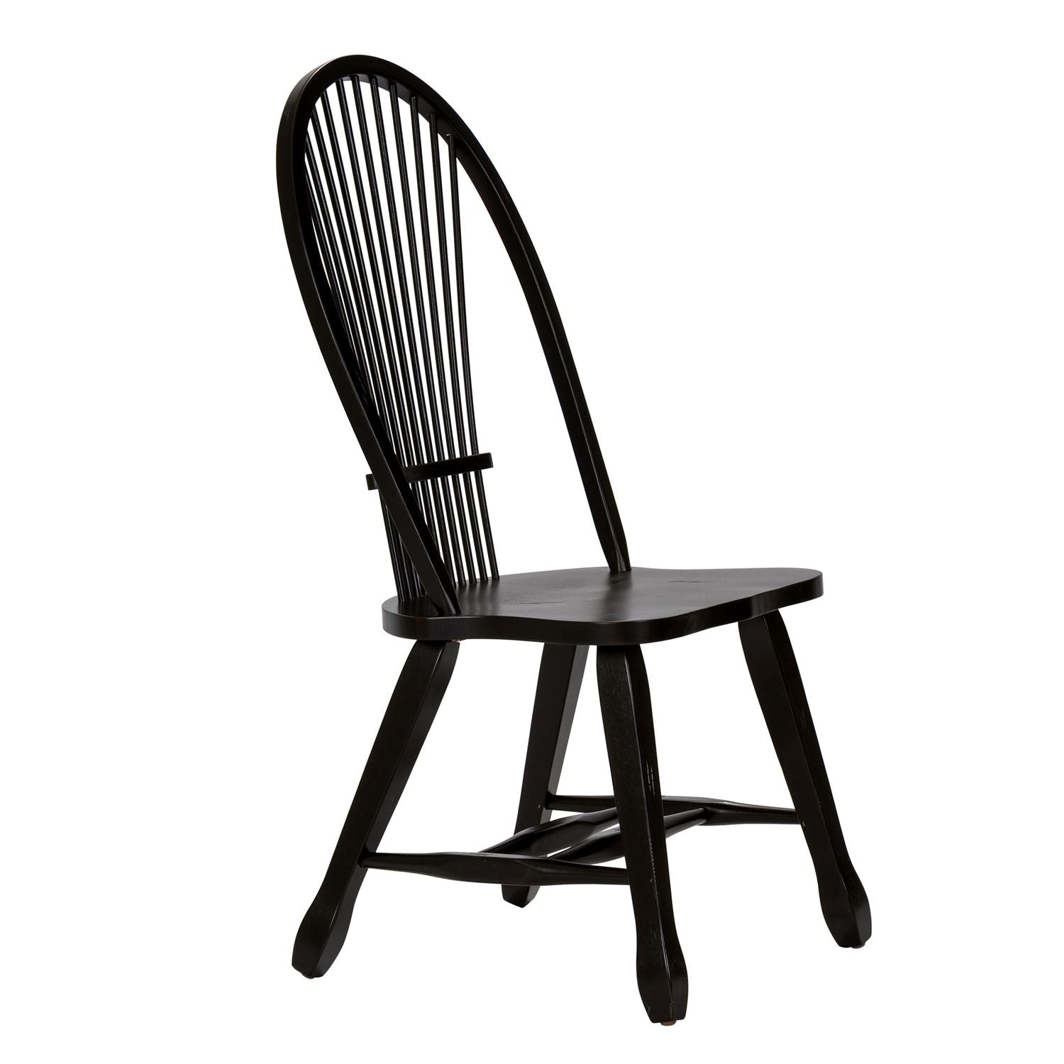 Treasures Sheaf Back Side Chair - Black