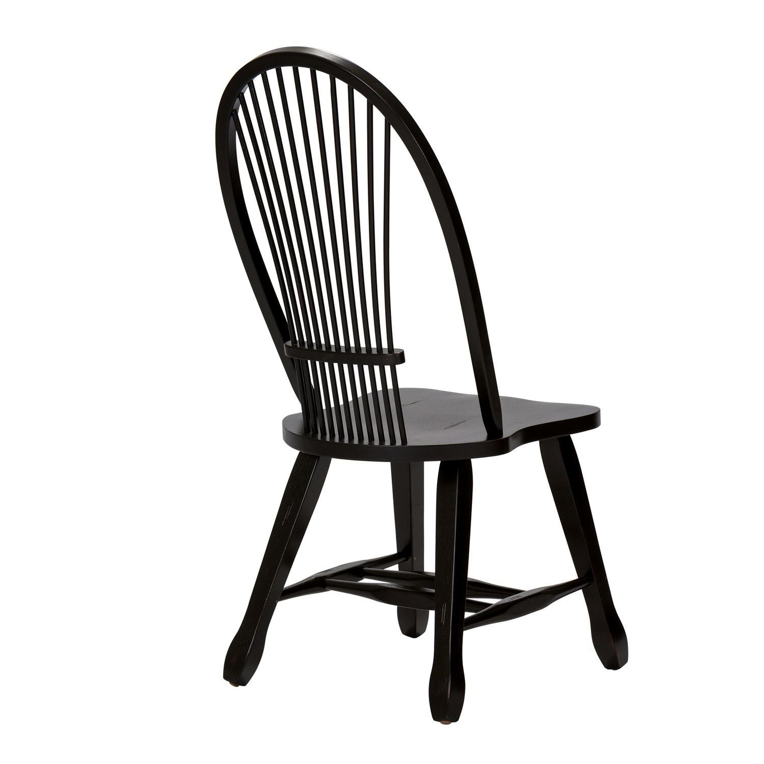 Treasures Sheaf Back Side Chair - Black