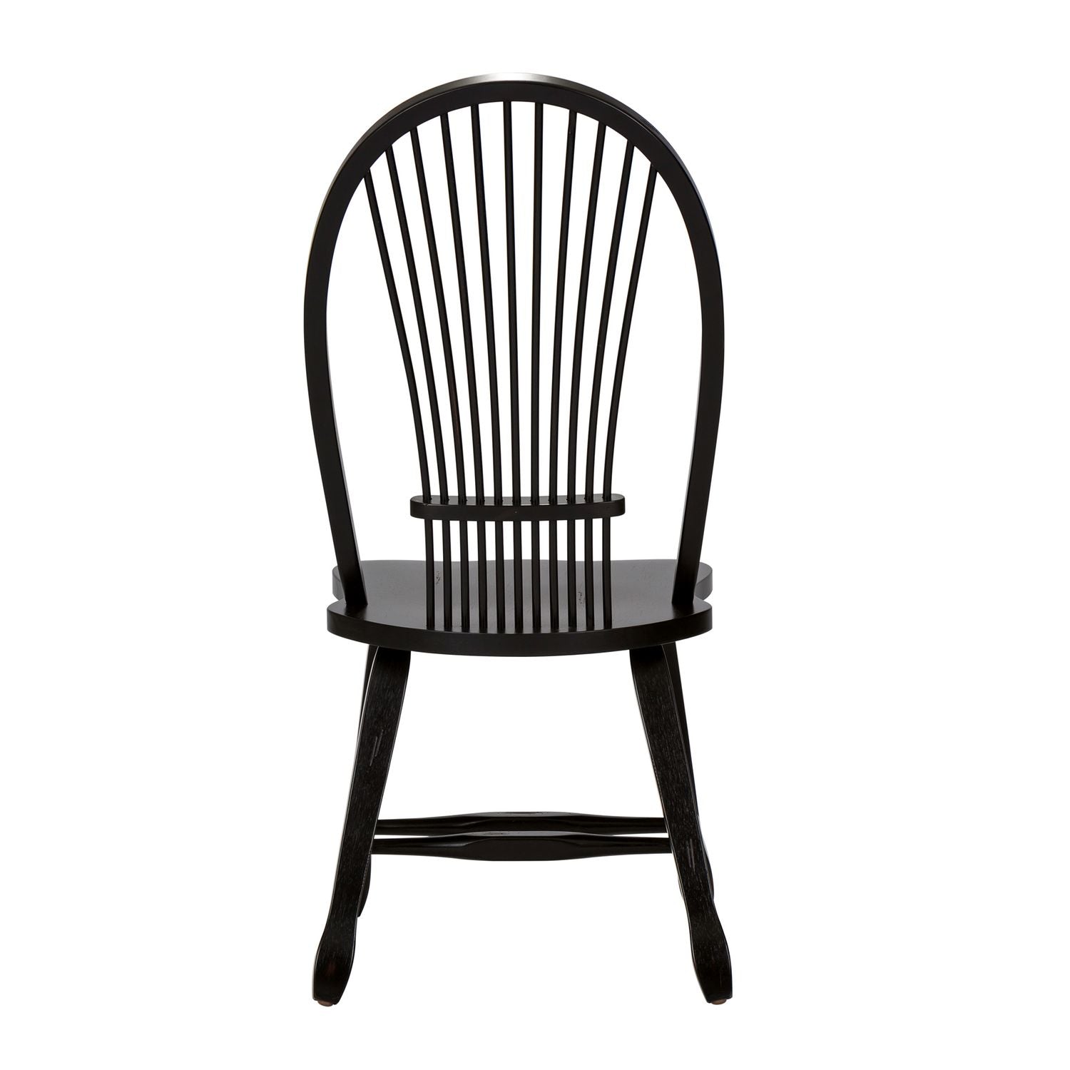 Treasures Sheaf Back Side Chair - Black