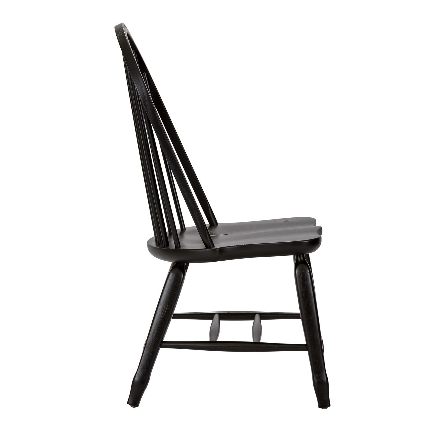 Treasures Bow Back Side Chair - Black