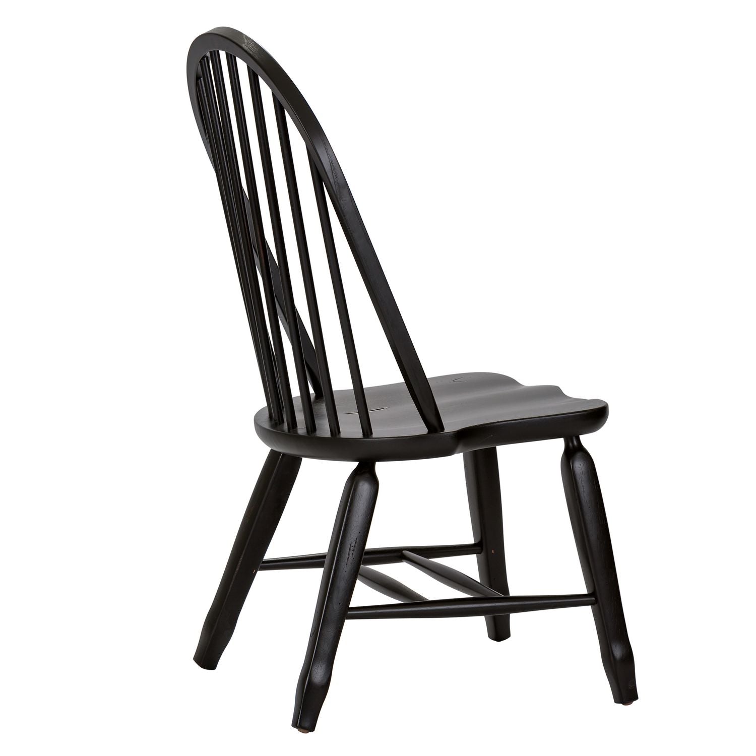 Treasures Bow Back Side Chair - Black