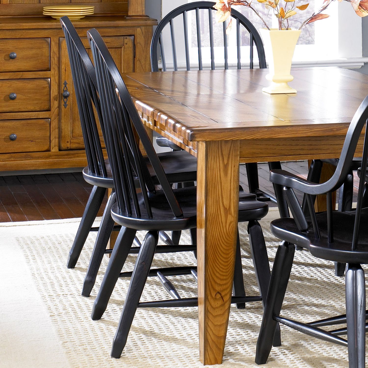 Treasures Bow Back Side Chair - Black