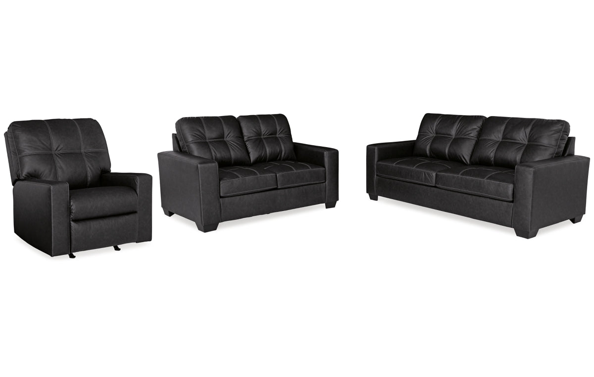 Barlin Mills Sofa, Loveseat and Recliner