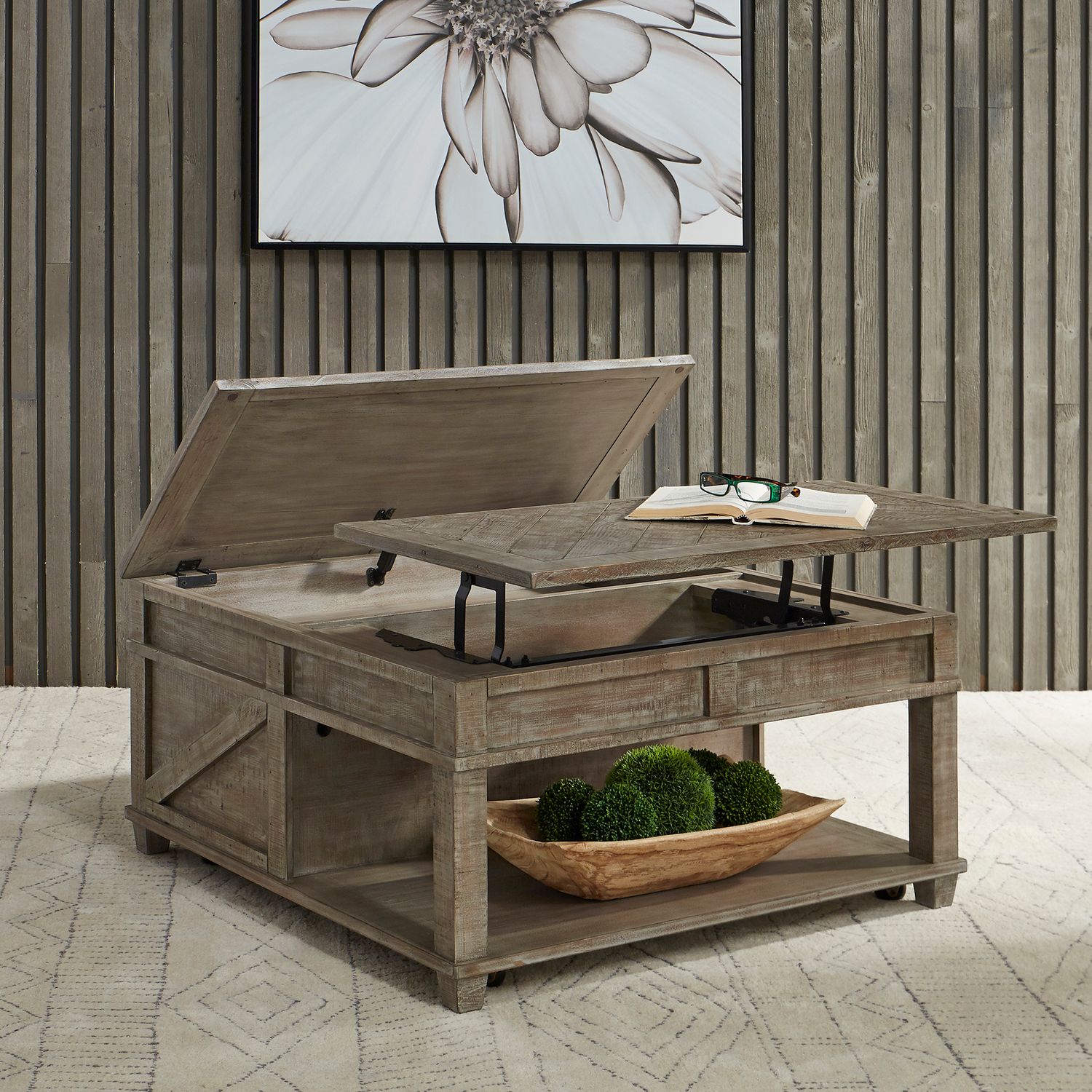Parkland Falls Square Lift Top Cocktail Table