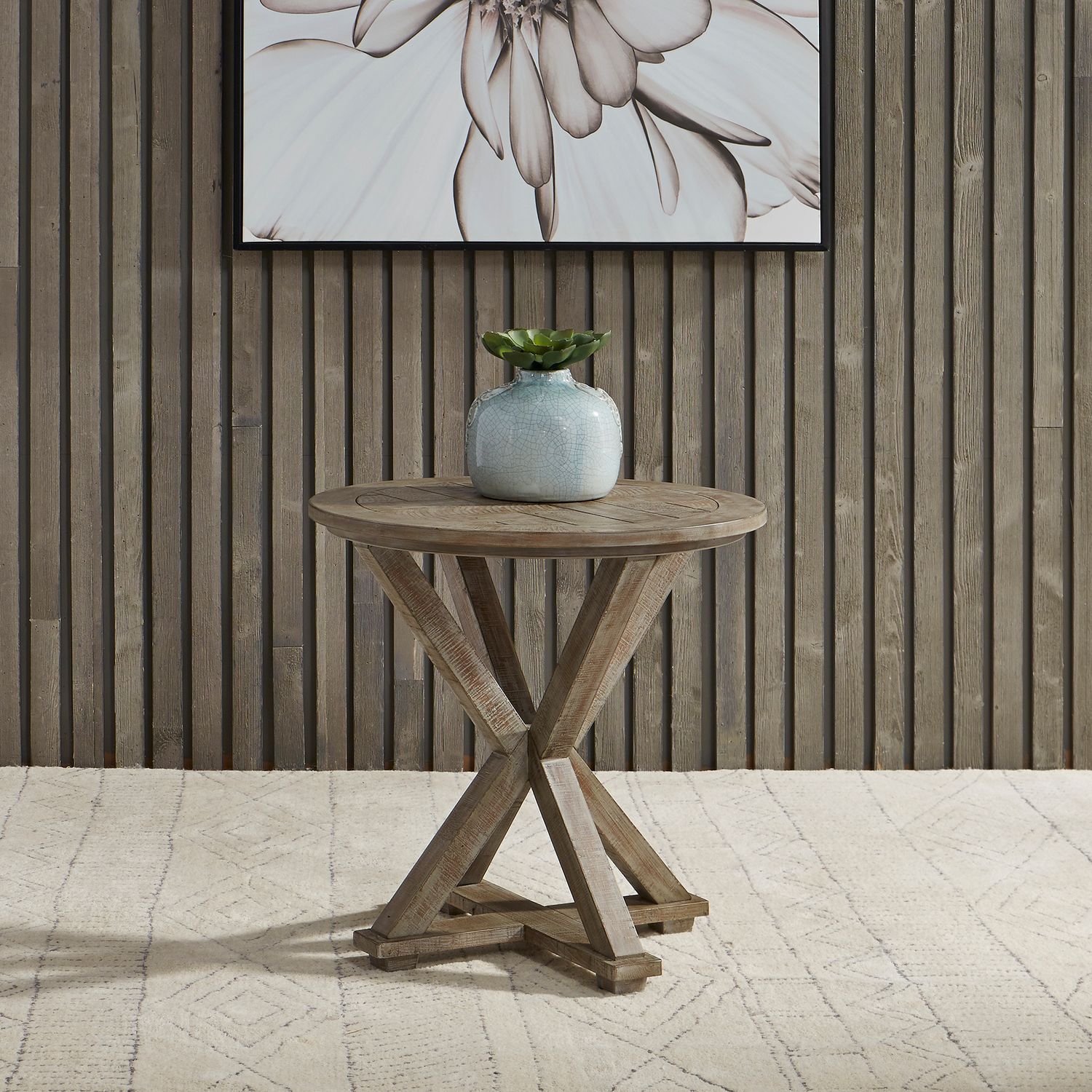 Parkland Falls Round End Table