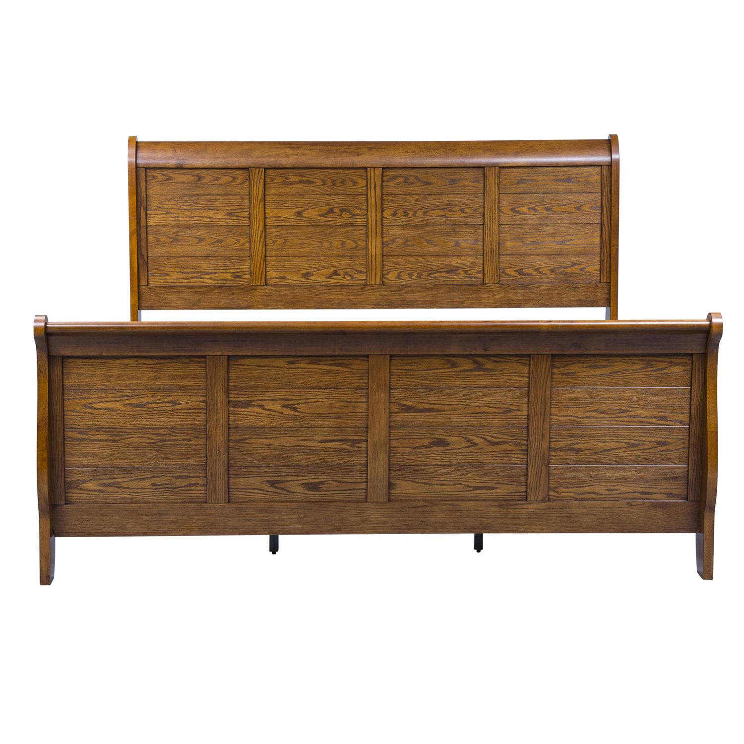 Grandpas Cabin King Sleigh Bed, Dresser & Mirror, Nightstand