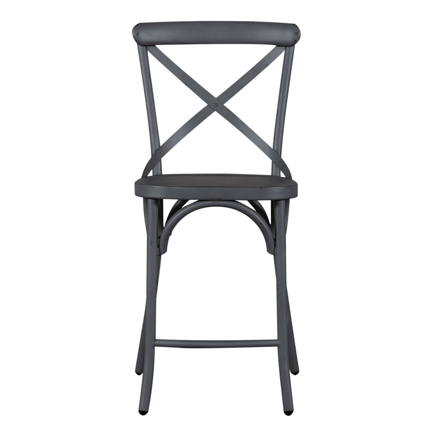 Vintage Series X Back Counter Chair - Grey