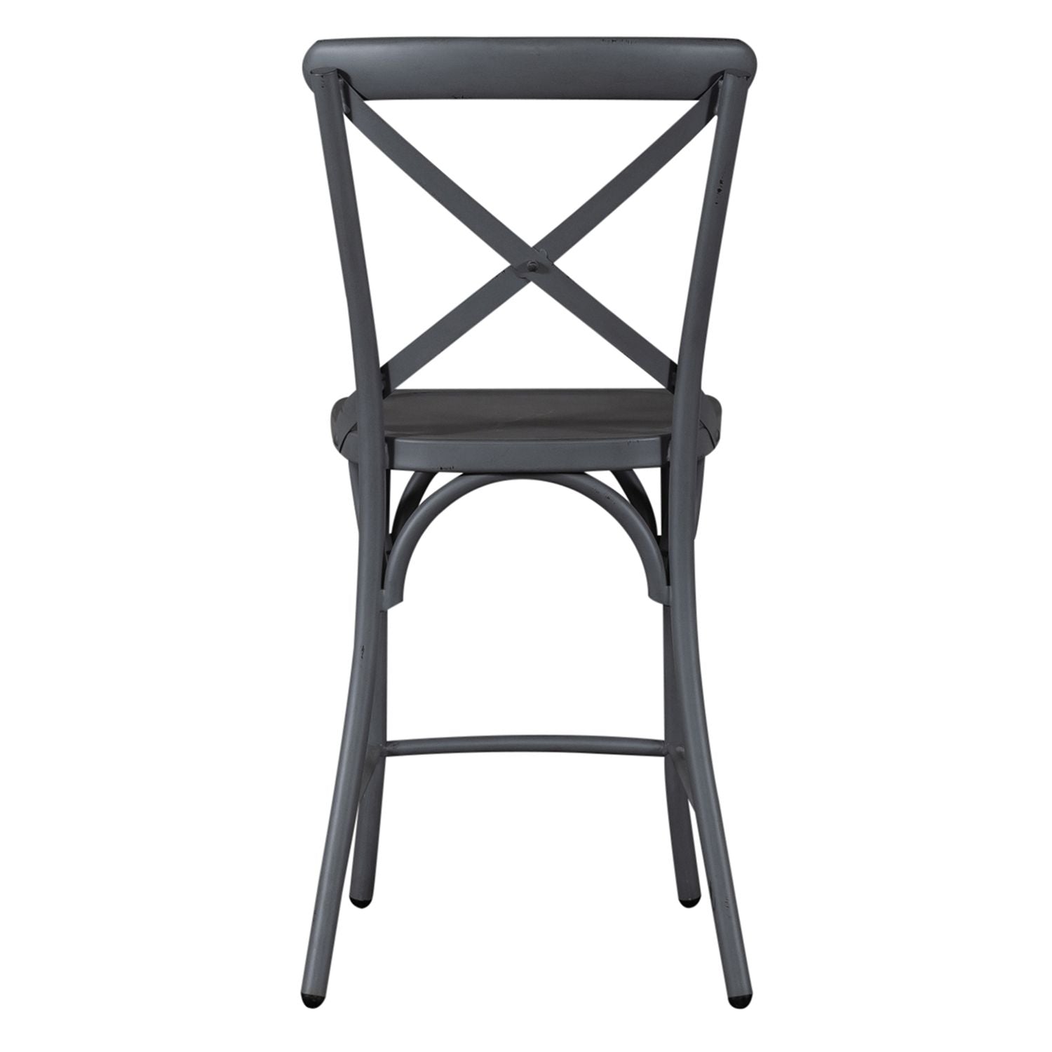 Vintage Series X Back Counter Chair - Grey