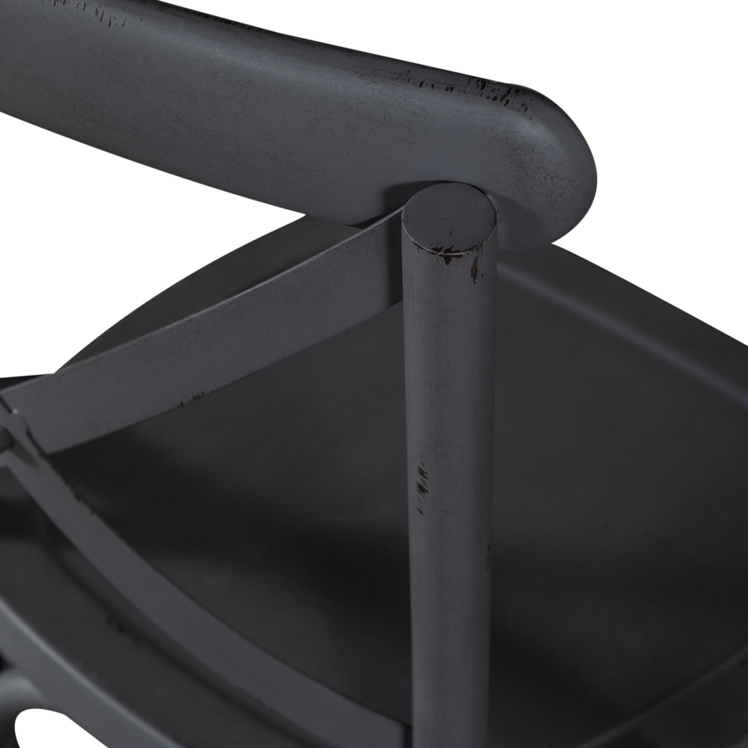 Vintage Series X Back Counter Chair - Grey