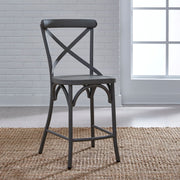 Vintage Series X Back Counter Chair - Grey
